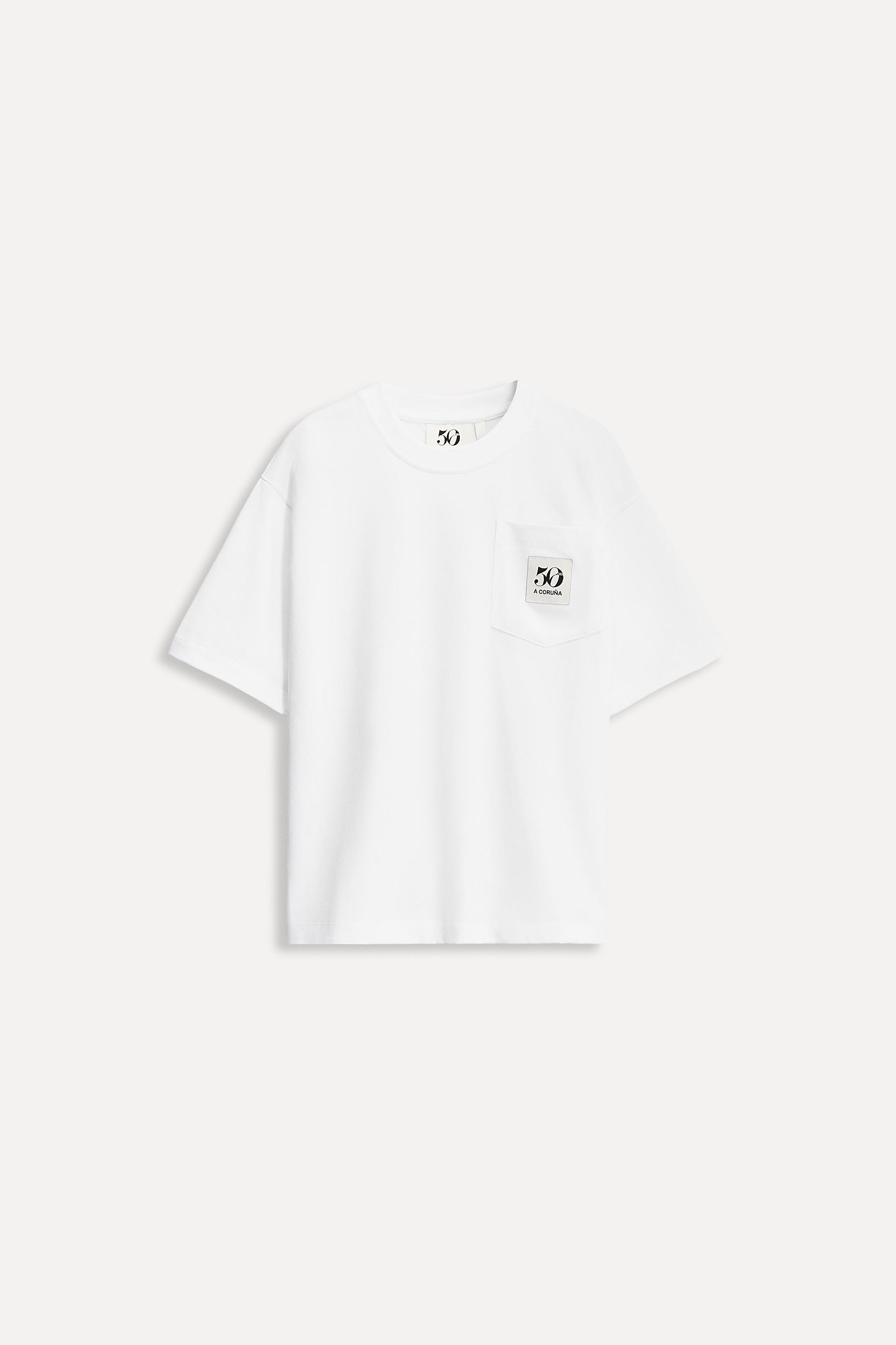 1/2-6 ANS/ T-SHIRT POCHE ÉTIQUETTE 50TH ANNIVERSARY